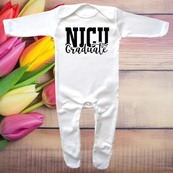 NICU Graduate Simple Envelope Neck Sleepsuit